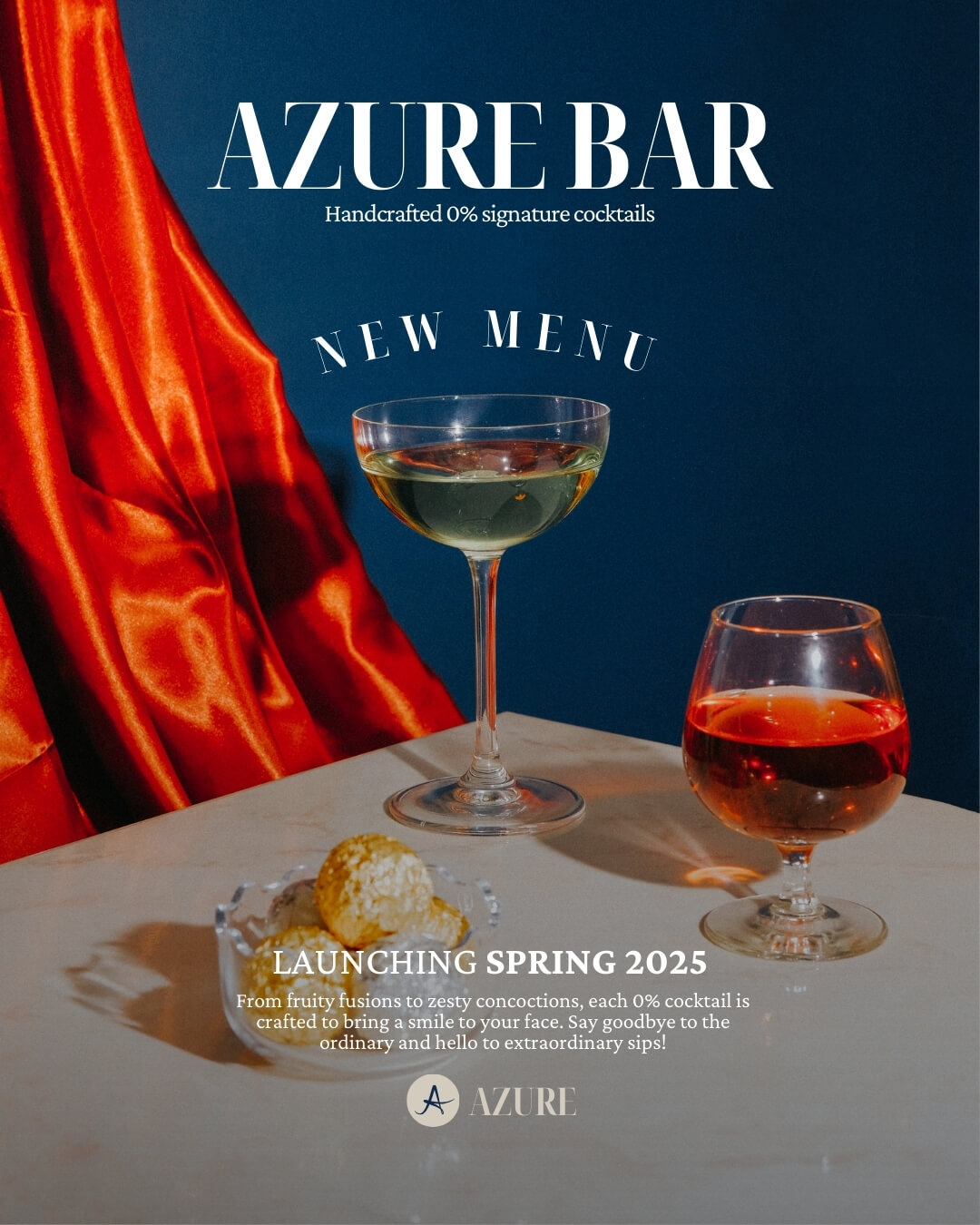 Social media graphic for cocktail bar