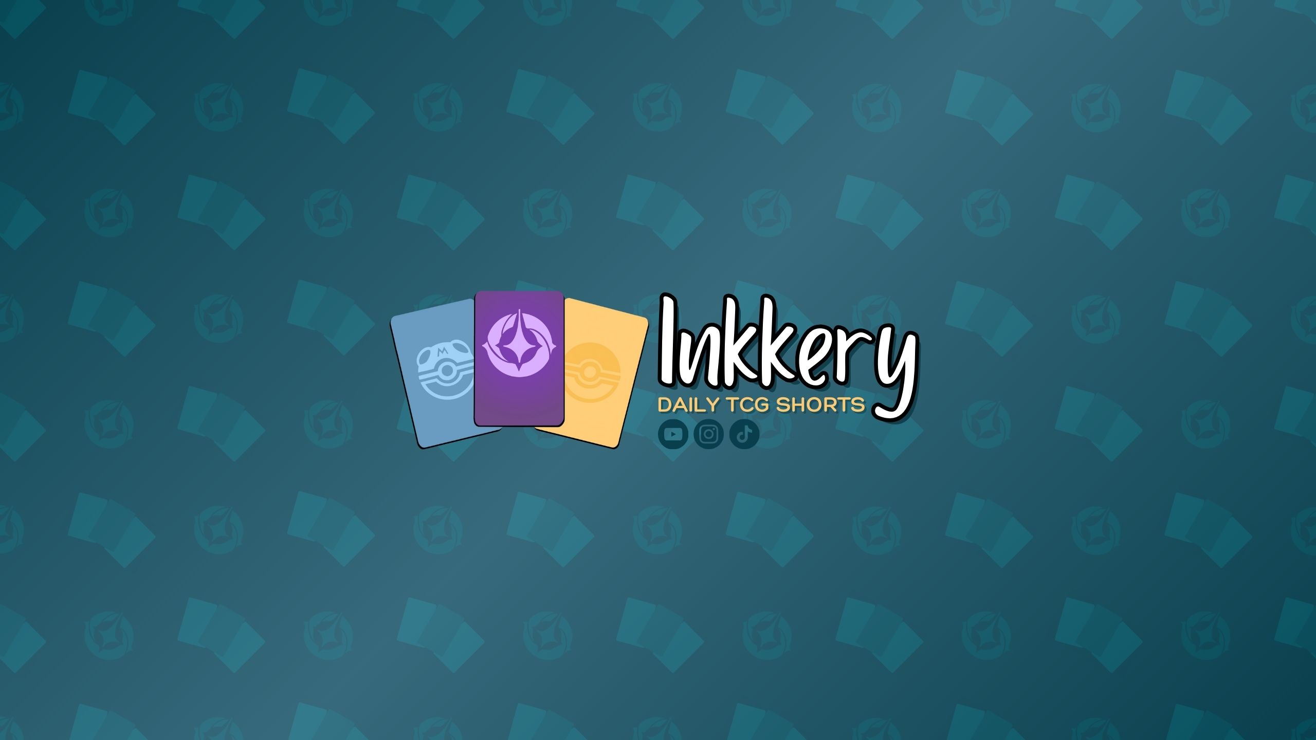 Youtube banner design for trading card game social account