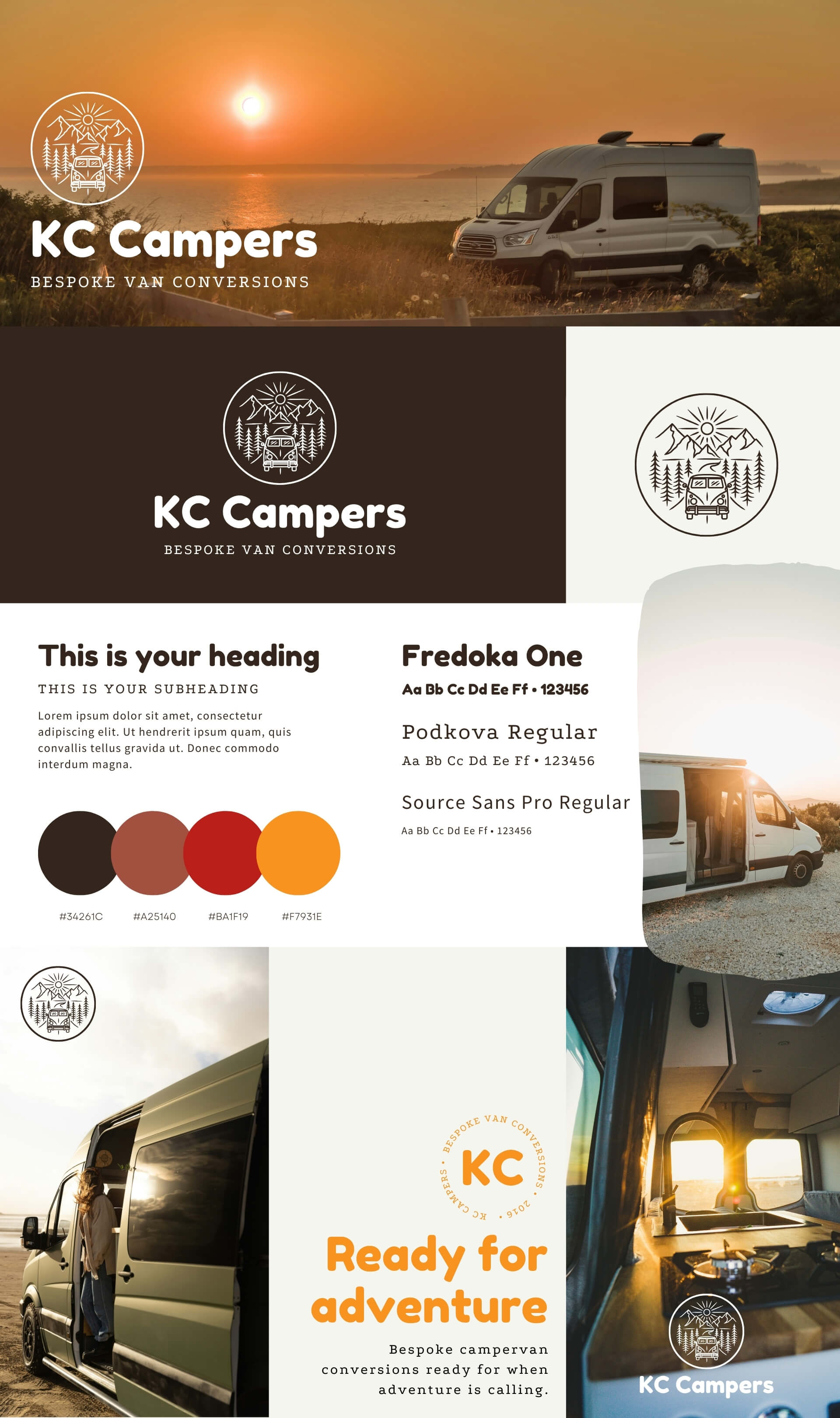 Branding kit for van conversion start-up
